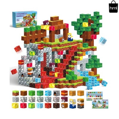 150PCS Magnetic Blocks- Magnetic Building Blocks, Magnet Cubes for Kids Toys, Se