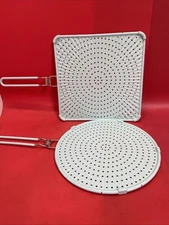 🩵 Prepology Silicone Foldable Splatter Guard Set — Round & Square, Light Blue