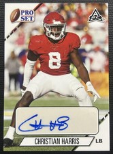 2021 Pro Set College Football #PS-CH1 Christian Harris Autographs