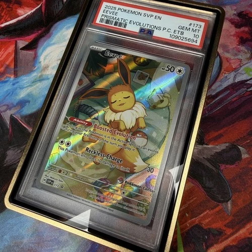 Eevee #173 Prismatic Evolutions Pokemon Center Stamped Promo PSA 10 with Gaurd