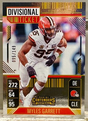 JERSEY # MATCH! 2024 Panini Contenders Myles Garrett 95/149! BROWNS!