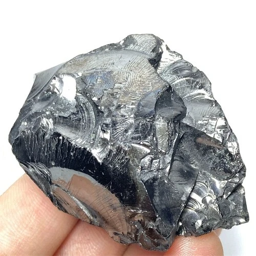 41g  ELITE Noble Natural Fullerene Shungite Crystal Raw Healing Stone F123