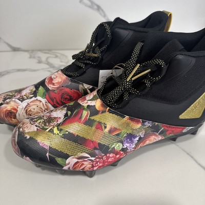 ADIDAS Football Cleats Floral Gold Chaos Speed Octane  ID4821 Men's 12 New