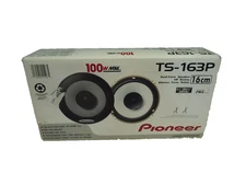 2X PIONEER 6 1/2" DUAL CONE 100 WATT MAX CAR SPEAKERS TS-163P ^
