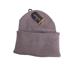 Juncture Knit Beanie Hat Metallic Fold Over Cap One Size Solid Winter NWT