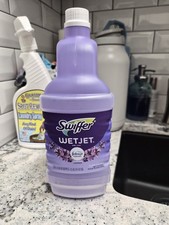 Swiffer Wet Jet Mop Refill Solution Wood, Laminate, Tile, Floor Cleaner Lavender