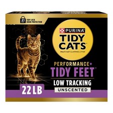 Purina Tidy Feet Low Tracking Cat Litter Unscented 22 lb Box