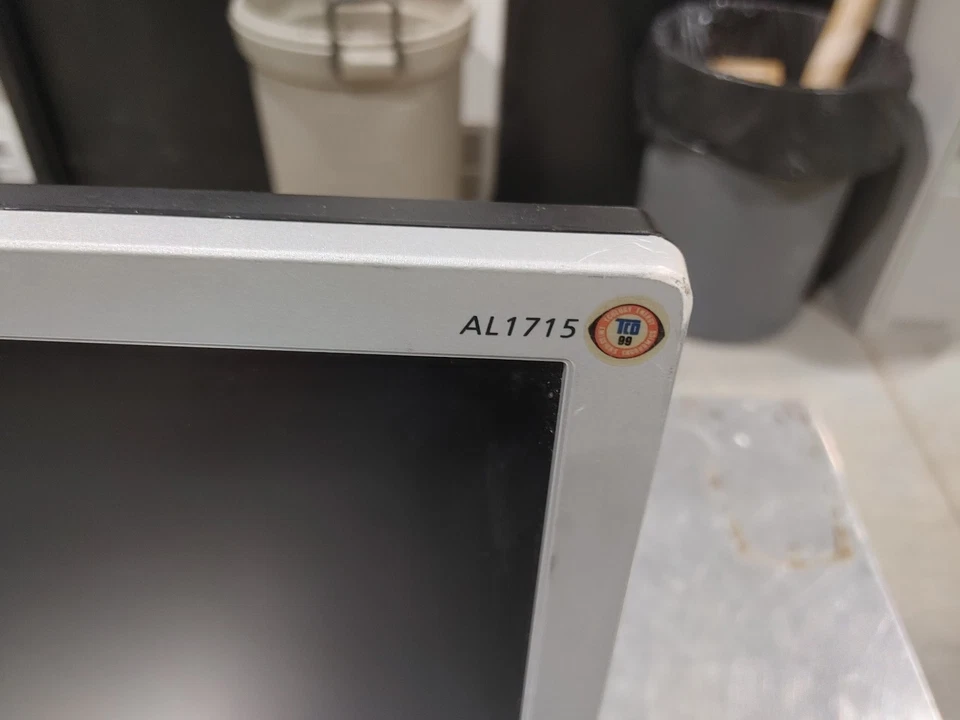 Excellent Condition Acer AL1715 17in 5:4 LCD Monitor Tested Working Silver Black - Image 2 of 4