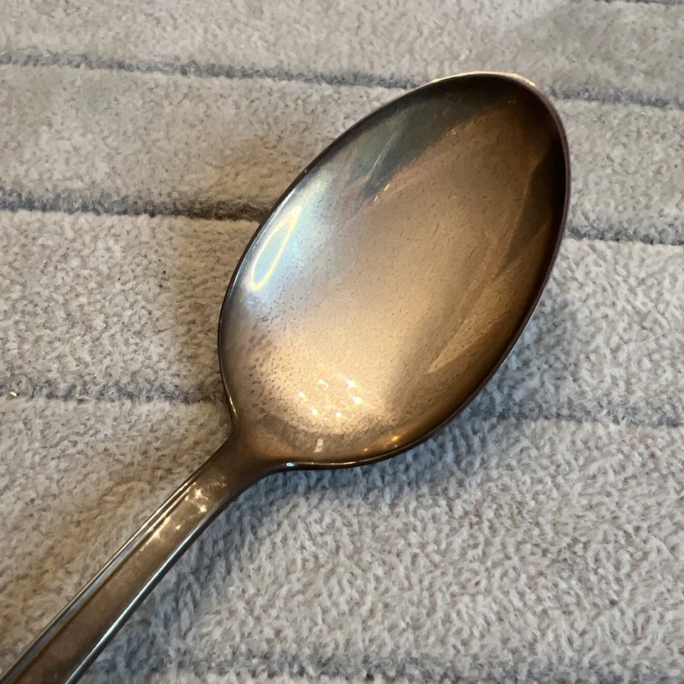 "Cuchara de plata esterlina Reed & Barton 6"" pulgadas rosa clásica" Foto 2 de 4