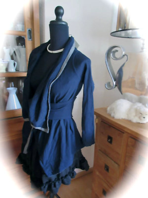 °Monnalisa°  SALE Pullover Strickjacke Strickbundgürtel blau 12 152 NEU VK 129 