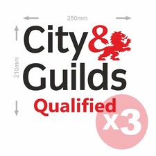 Van Logo City & Guilds Vinyl Graphic Sticker Vehicle Sign Signwriting