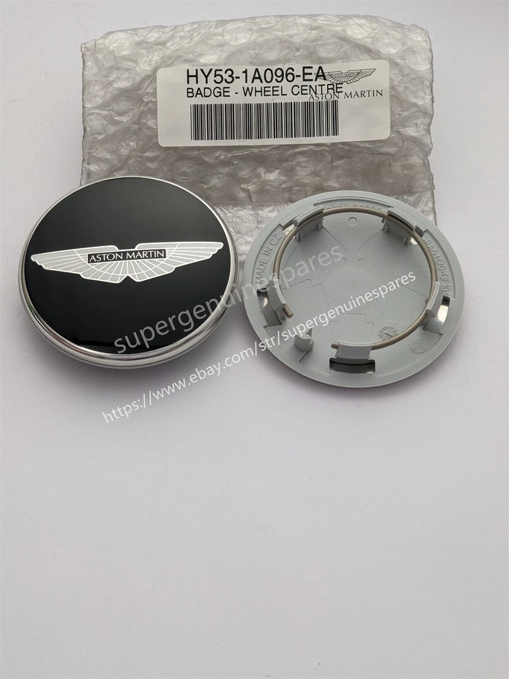 Tapa central de rueda negra para 1XGenuine Aston Martin V8Rapide Virage Black Wing nueva Foto 2 de 4