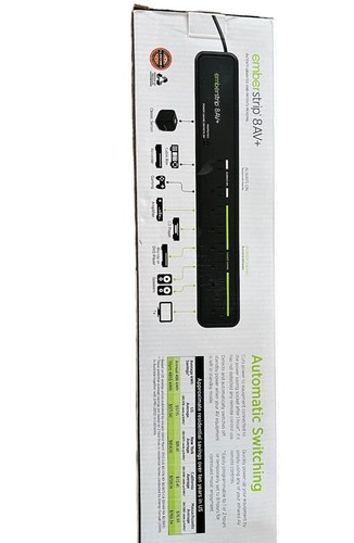 Power Strip Outlet Surge Protector Embertec Emberstrip® 8AV+ Class Sensor - Picture 3 of 3