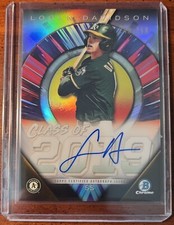 2019 Bowman Chrome Class of LOGAN DAVIDSON Rookie Auto Refractor /250 Athletics