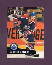 1991 Pro Set Martin Gelinas #66 French Set - Edmonton Oilers