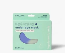Spalife Hydrating Hyaluronic Acid & Aloe Under Eye Patches 6 Pairs/12 Patches