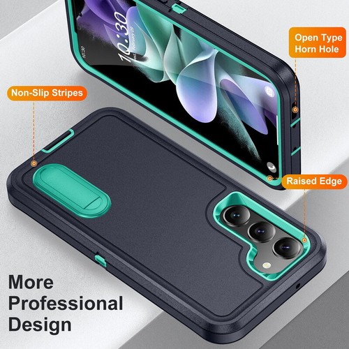 Case For Samsung Galaxy S25 S24 Ultra S23 S22 Kickstand ShockProof Hybrid Cover - Picture 2 of 16