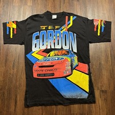 Jeff Gordon Smokin The Competition DuPont T-Shirt All Over Print 1995 Size XL