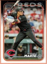 Cincinnati Reds 2024 Topps Series 1+2 Base Team Set 25 Cards