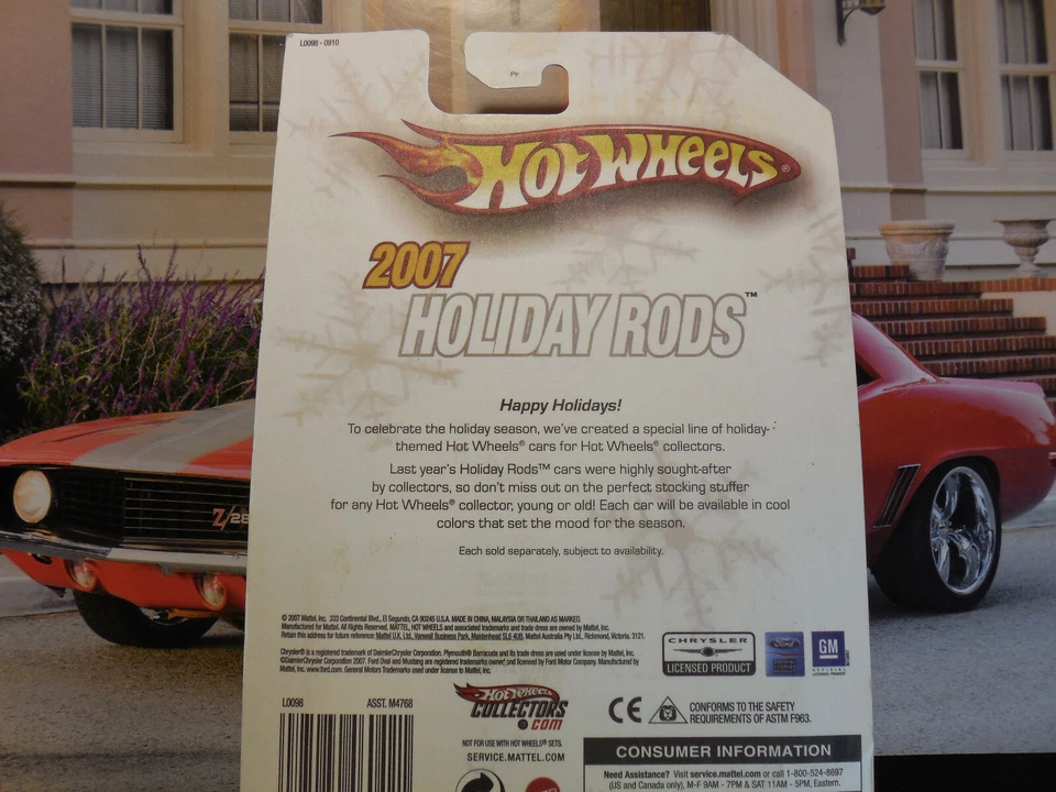 Scooter Hot Wheels Holiday Rods Scorchin' 2007 Blue Flames pilotos reales envío gratuito Foto 3 de 3