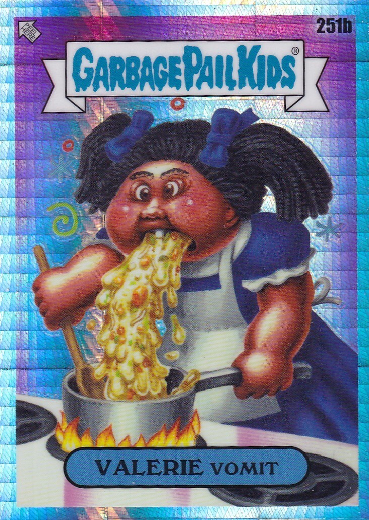 VAERIE VOMIT 2024 TOPPS CHROME GPK OS7 PRISM REFRACTOR #251B GARBAGE PAIL KIDS