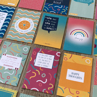 46 Be Kind Cards - Motivational Quote Cards For Wellbeing, Gift Tags, & Mini Notes