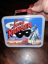 THE LONE RANGER Mini Tin Lunchbox from Cheerios Cereal, 4" by 5" from 2001 ART