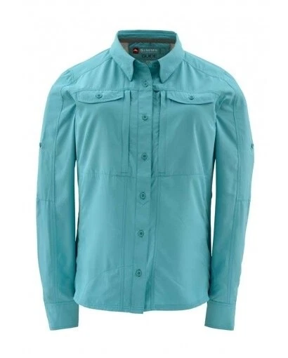 SIMMS Women's Guide Attractor Shirt. M Pool or Nightshade. Sun Protected UPF 50+ - Image 4 of 4