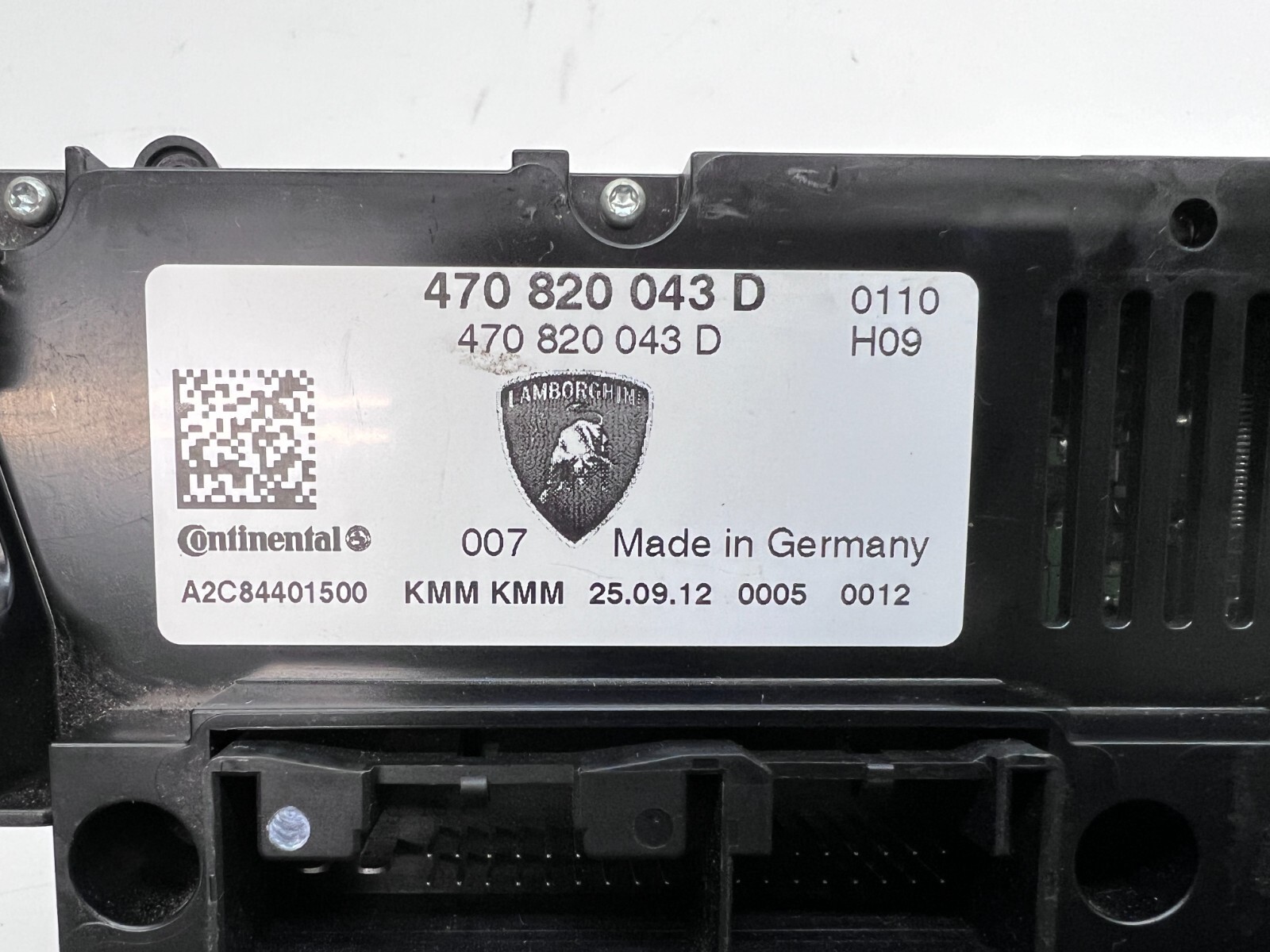 LAMBORGHINI AVENTADOR TEMPERATURE A/C CONTROL UNIT OEM 470820043D