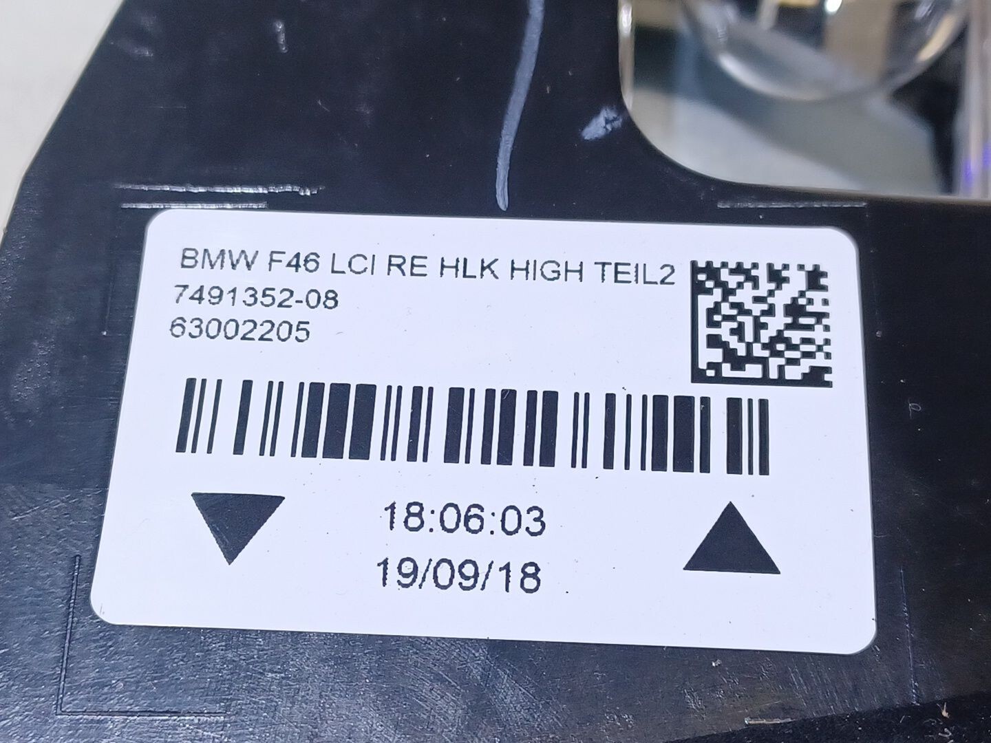 7491352 RÜCKLEUCHTE INNEN RECHTS / 63002205 / 2851475 FÜR BMW 2 