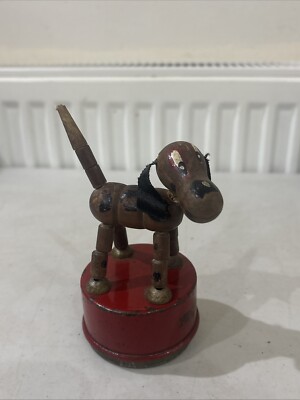 VINTAGE TRIANG WAKOUWA ZUSAMMENKLAPPBARER HERUNTERFALLENDER HUND