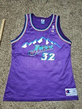 Vtg Amazing Champion Karl Mailman Malone Utah Jazz #32 NBA Jersey Sz 44 Large