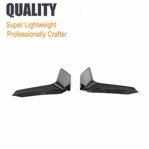 2x Divisor de cubierta de luz antiniebla delantera Canards alerón aletas de carbono para Audi TT RS - Imagen 8 de 11