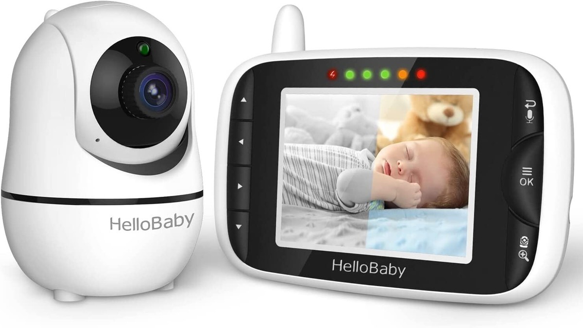 Hello Baby Monitor with Camera and Audio, LCD Display Video Baby