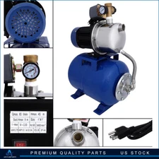 ?1 HP 147.6 ft Shallow Well Jet Pump W/ Pressure Switch 12.3 GPM Booster Water