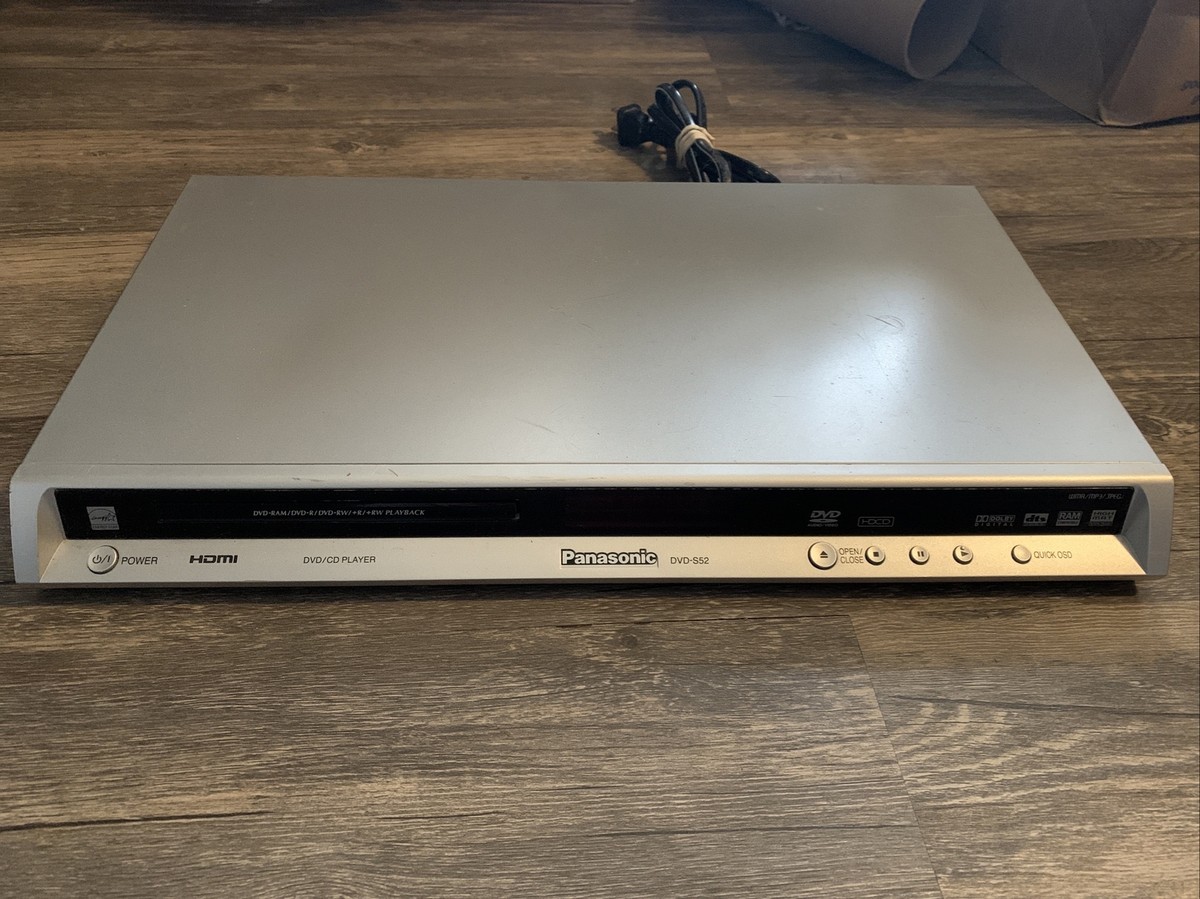 Panasonic DVD-S52 DVD Player DVD-RAM/ DVD-R/ DVD-RW/+R/+RW NO