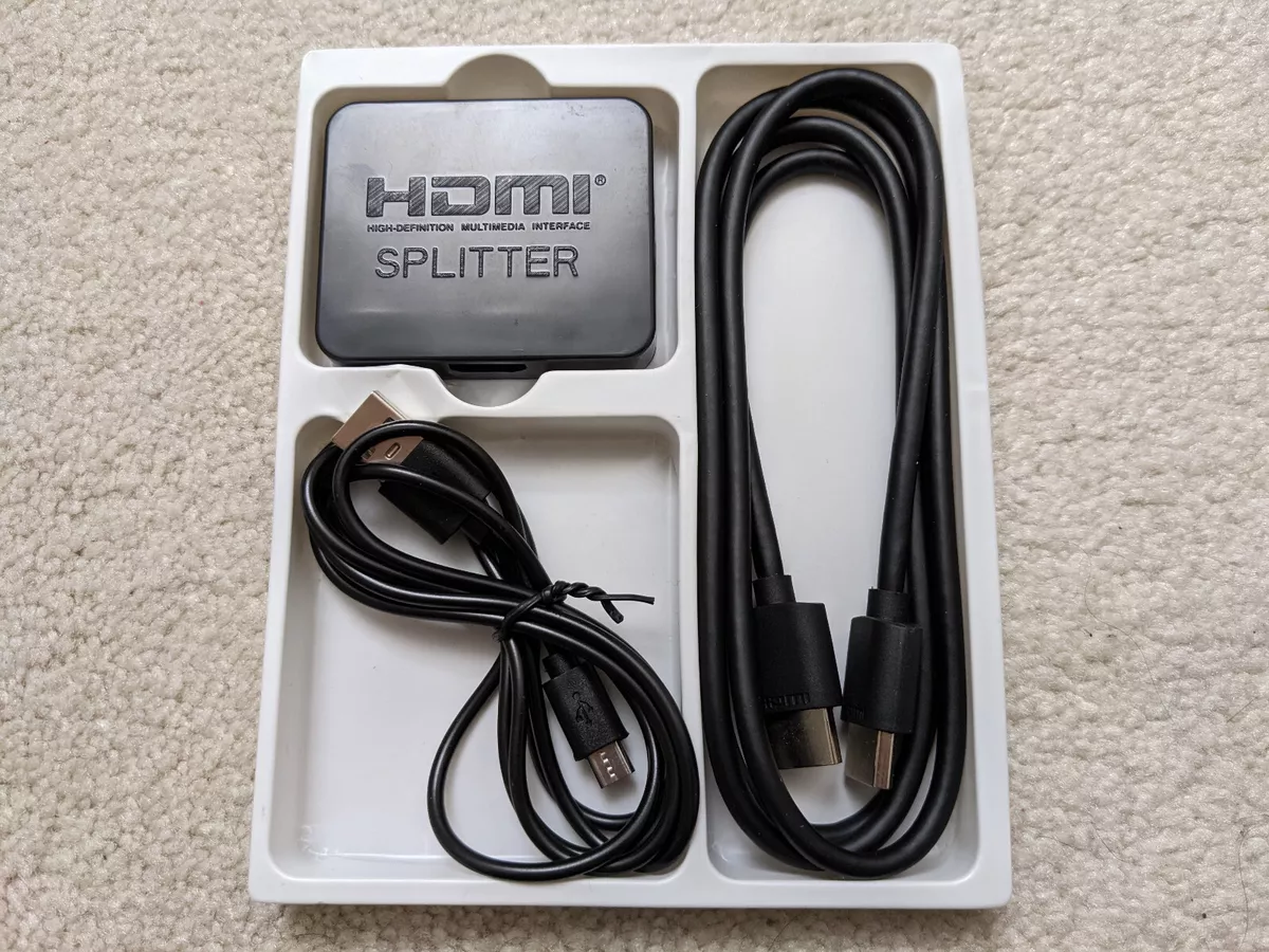 avedio links HDMI Splitter 1 in 2 Out 4K HDMI Splitter Dual Monitors Duplicate