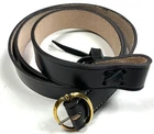 AMERICAN REVOLUTION CIVIL WAR MUSKET RIFLE LEATHER CARRY SLING W/ BRASS BUCKLE