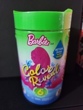 Color Reveal 6 Surprises Chelsea Barbie Doll GREEN LID