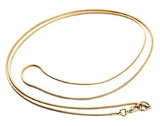 Solid 18K Gold Filled Tarnish-Free Classic 2mm Wide Italian Snake Chain Necklace