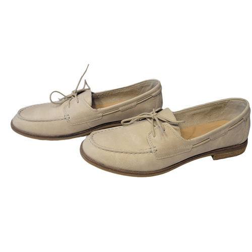 Leather Lace Boat Shoes Loafer Size 