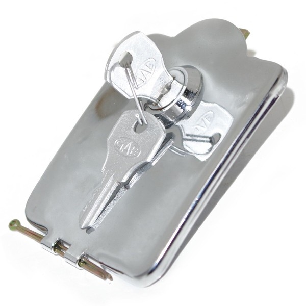 Lambretta Tankdeckel SchließMechanismus Benzintank Schloss Chrom 2 SchlüSsel Aes-image