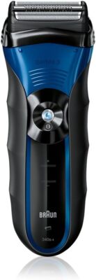 Braun Series 3 340S-4 Wet & Dry Electric Razor- grey/blue (Used