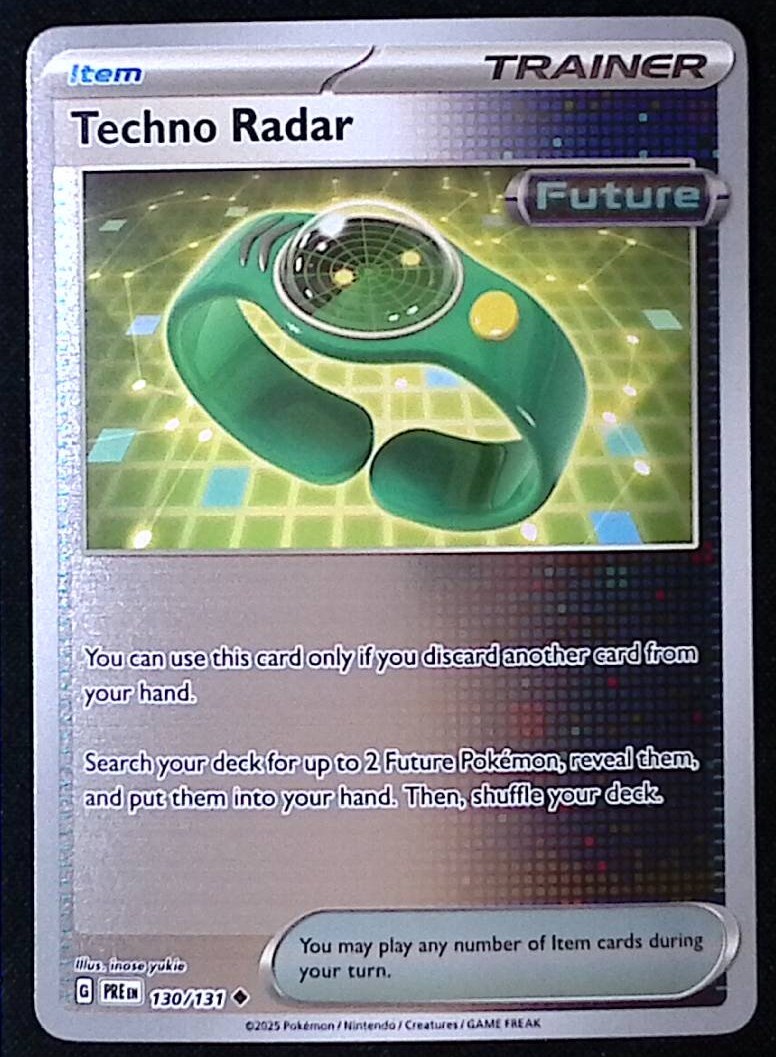 Techno Radar Reverse 130/131 - Pokemon Prismatic Evolutions - NM