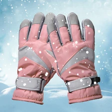 Womens Winter Thermal Warm Windproof WaterProof Ski Driving Gloves Mittens M/L