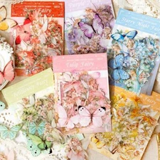 Fantasy Flower Fairy PET Stickers Bullet Journals Album Card Scrapbooking Crafts