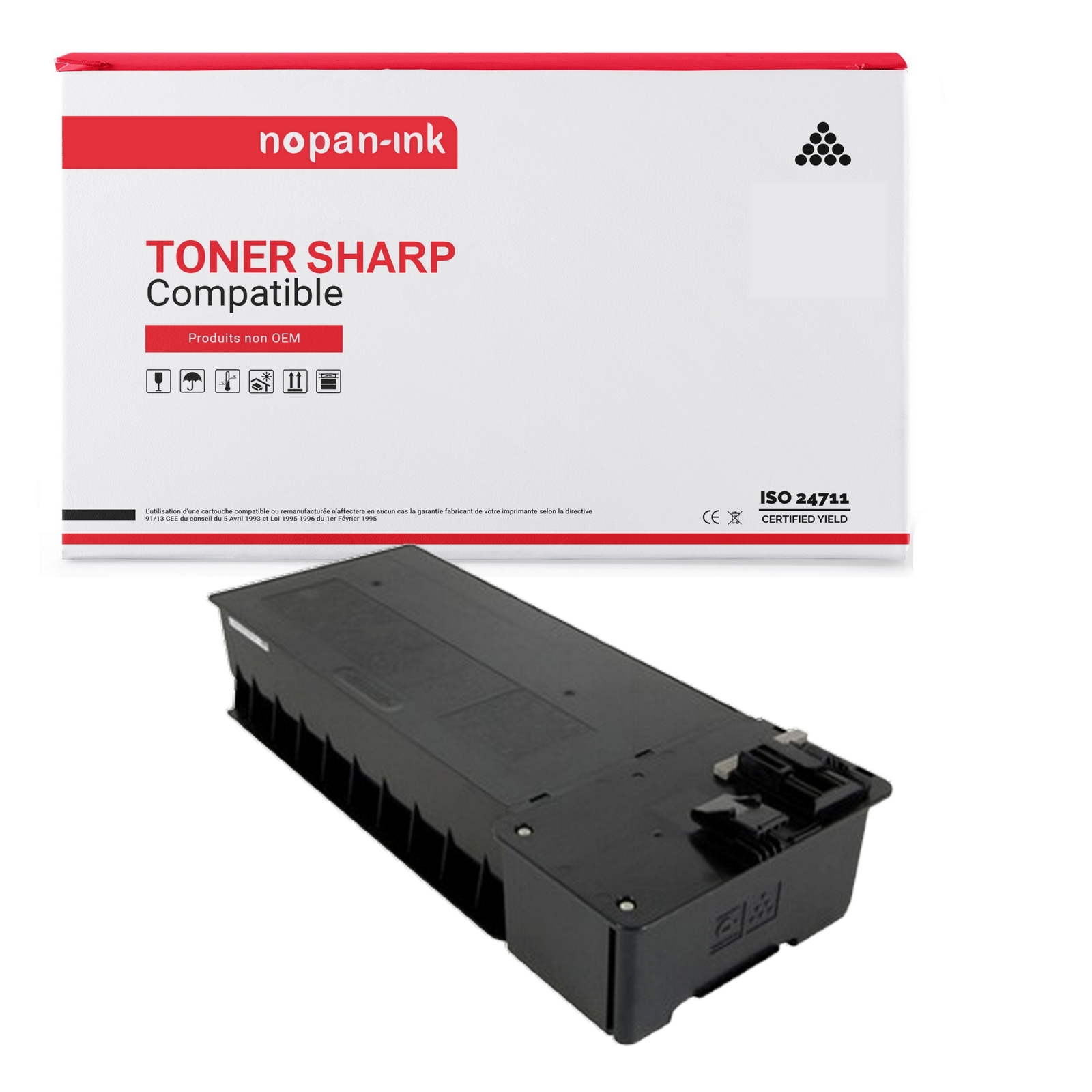Cartouche de toner laser SHARP MX315GT Noir compatible NOPAN-INK x1