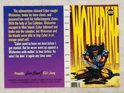 88 BROKEN CLAWS CYBER 1996 Fleer Marvel X-Men Walmart Exc