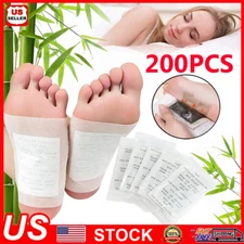 200PCS Detox Foot Patches Pads Body Toxins Feet Slimming Deep Cleansing Herbal