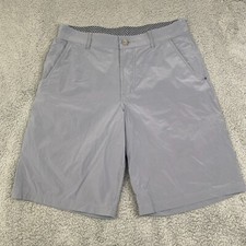 Lululemon MensShorts Sz 34 Chino Gray Golf Preppy Outdoors Performance 10.5 Ins
